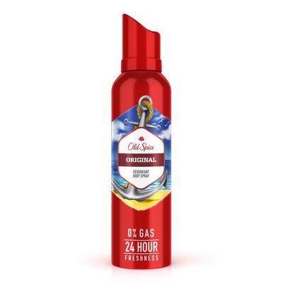 Old Spice Original No Gas 24 Hour Long Lasting Freshness Deodorant Perfume Body Spray For Men