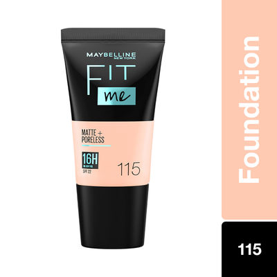 Maybelline New York Fit Me Matte+Poreless Liquid Foundation Tube 115 Ivory
