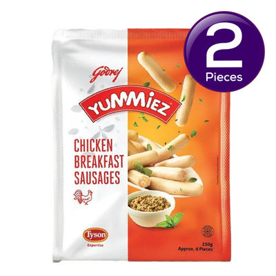 Yummiez Chicken Breakfast Sausages 250 g Combo
