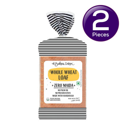 The Baker's Dozen 100% Whole Wheat Bread - No Palm Oil No Preservative 450 g Combo