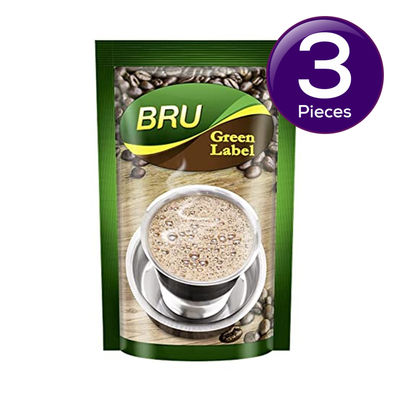 Bru Green Label Coffee Chicory Mixture 200 g Combo
