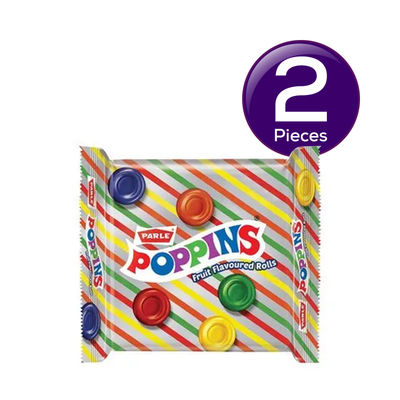 Parle Poppins Rolls Fruit Flavour Chocolat 100 g Combo