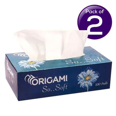 Origami So Soft Tissue Box (Random Color) 100 pc Combo
