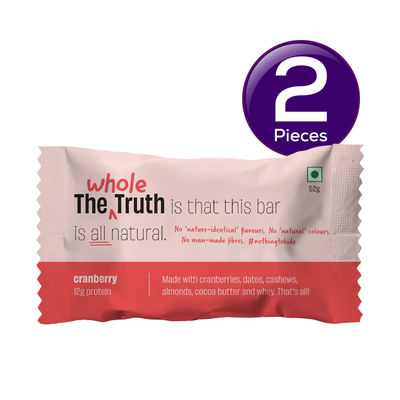 The Whole Truth Cranberry Protein Bar 52 g Combo