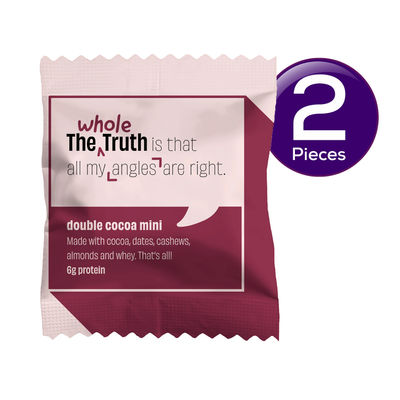 The Whole Truth Double Cocoa Mini Protein Bar No Sugar Combo