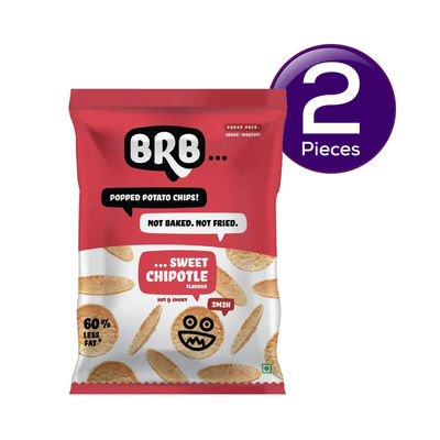BRB Potato Popped Chips - Spicy Chipotle Flavour 48 g Combo