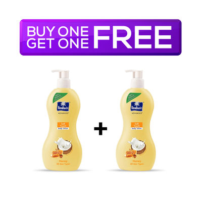 Parachute Advansed Soft Touch Body Lotion With Honey Silky Smooth Skin 400 ml Combo
