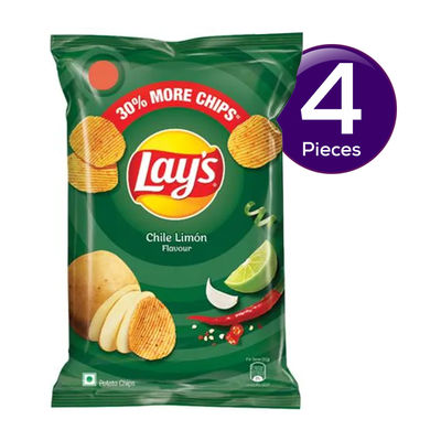 Lay's Potato Chips - Chile Lemon Flavour 48 g Combo