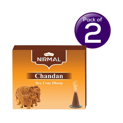 Shubhkart Nirmal Chandan Dry Cone Dhoop 10 pc Combo