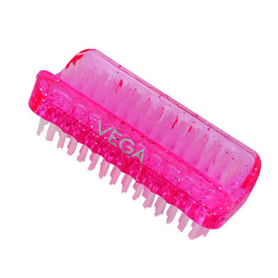 Vega Dual Surface Nail Brush, Color May Vary, (NB-02)