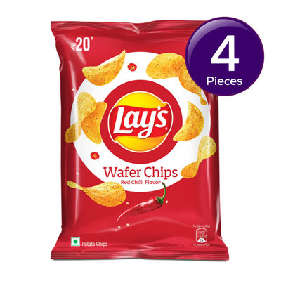 Lay's Potato Chips Wafer style - chilli Flavour 48 gms Combo