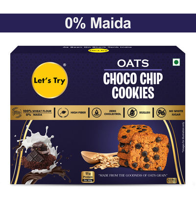 Let's Try Oats Choco Chip Cookies