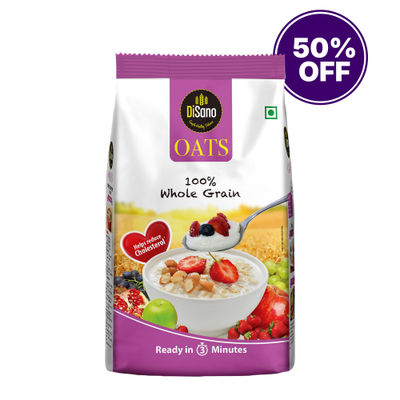 DiSano Oats, Natural Wholegrain, High in Protien and Fibre, Rolled Oats