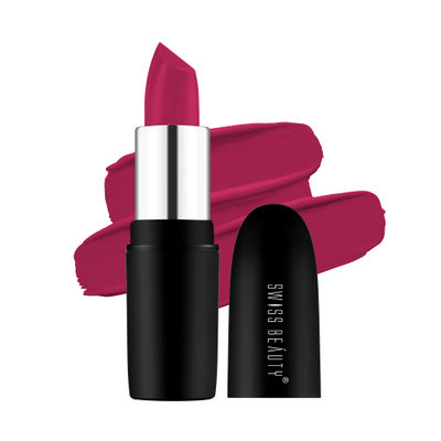 Swiss Beauty Pure Matte Lipstick - 219 Hot Pink