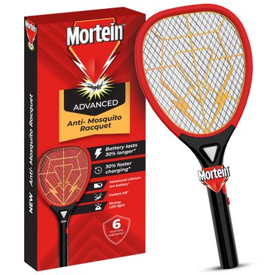 Mortein Advanced Mosquito Racquet - Electric Bat | 30% Longer Battery