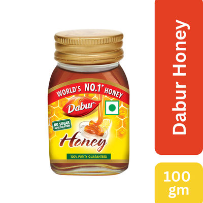 Dabur Honey - 100% Pure,  World's No.1 Honey Brand (No Sugar Adulteration)