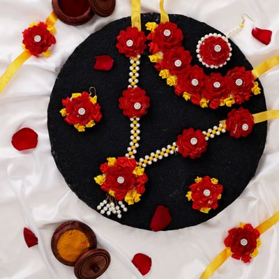 Oye Happy Red Jewellery Set