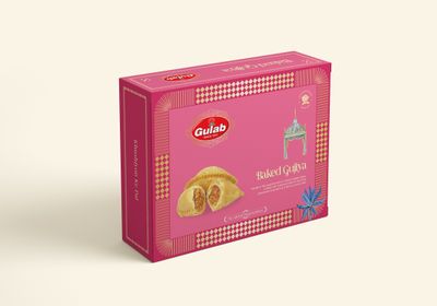 Gulab Baked Gujiya