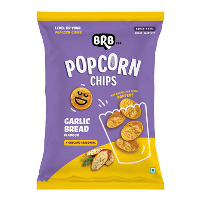 Brb Popcorn Chips Garlic Bread Flavour
