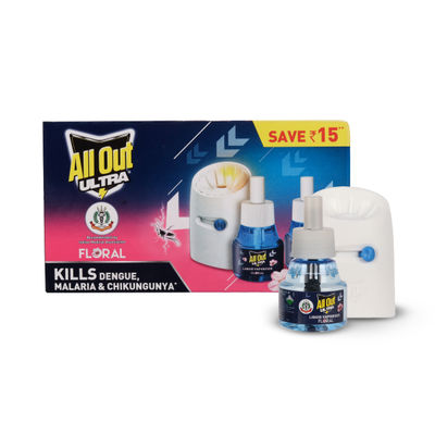 All Out Ultra Power + Slider Mosquito Killer Machine Floral