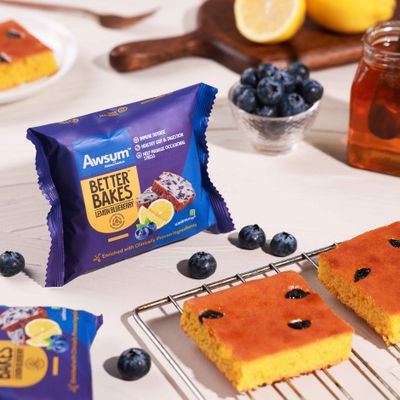 Awsum Better Bakes Lemon Blueberry Cake