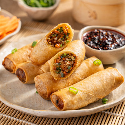 Vegetable and Cheese Spring Roll