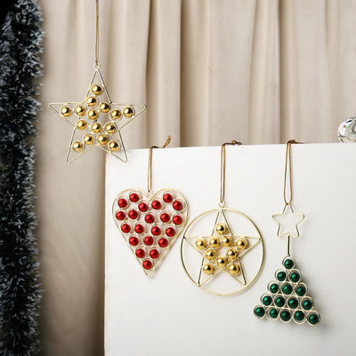 Urban Born Pack Of 4 Assorted Christmas Hanging Ornaments