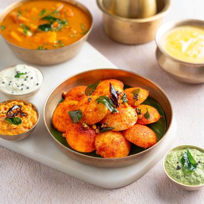 Mini Ghee Podi Idli
