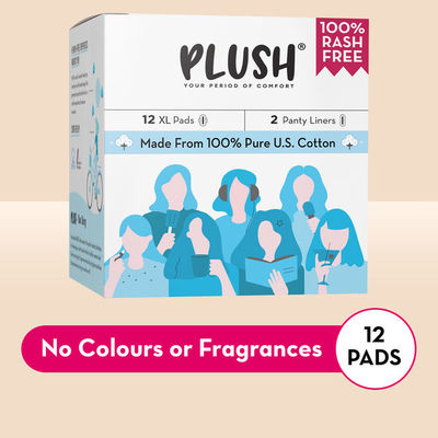 Plush Sanitary Pads - XL + 2 Panty Liner