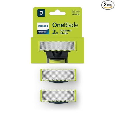 Philips Qp220/51 Oneblade Replaceable Blade Pack Including 2 Replaceable Blades - Lime