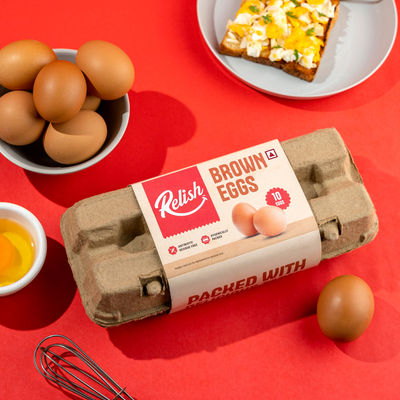 Relish Brown Eggs - Pack of 10
