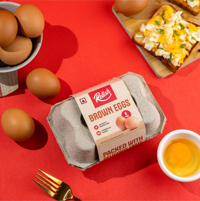 Relish Brown Eggs - Pack of 6