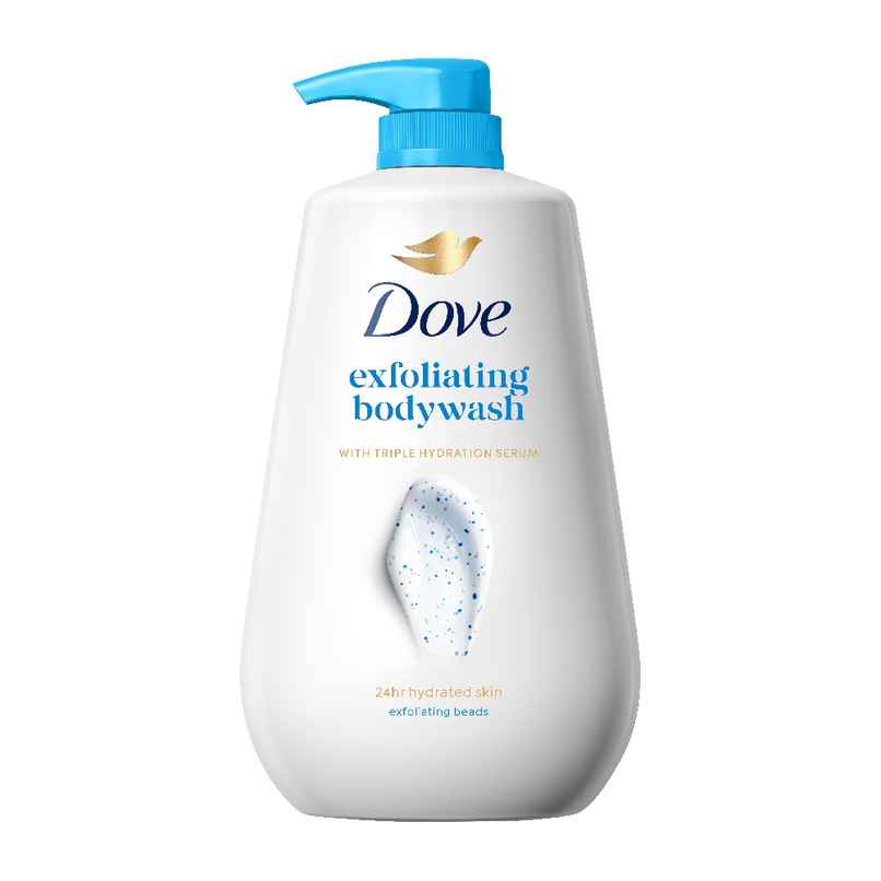 Dove Gentle Exfoliating Beads Body Wash For Softer Smoother Skin