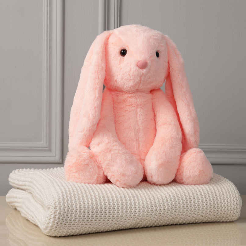 Mirada Peach Bunny Soft Toy - 35 cm