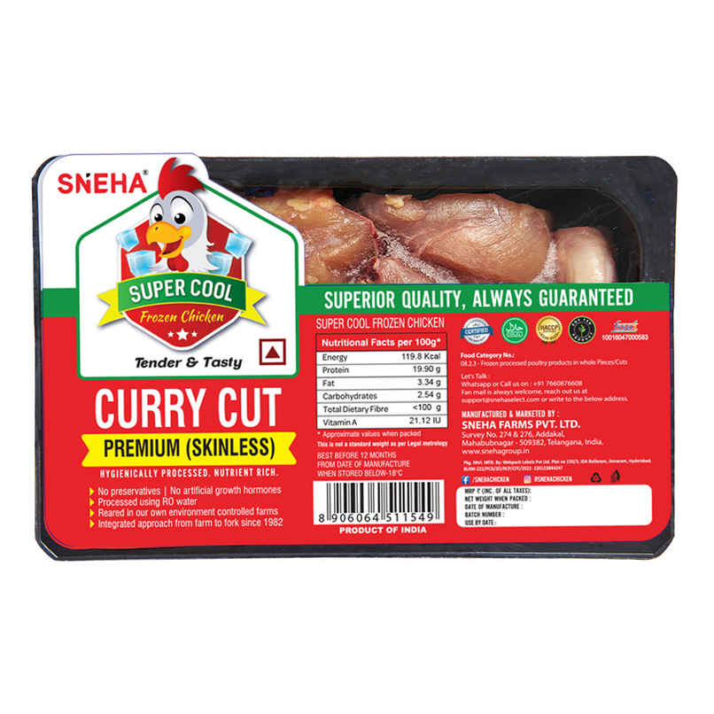 Sneha Supercool Fz Curry Cut Skinless