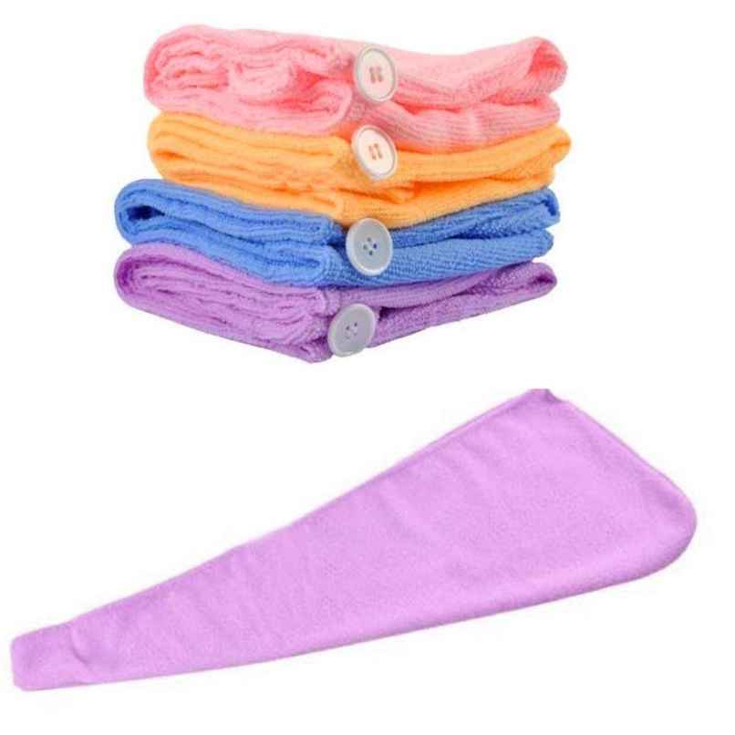 Bronson Professional Hair wrapper towel for quick hair drying with microfiber multicolor