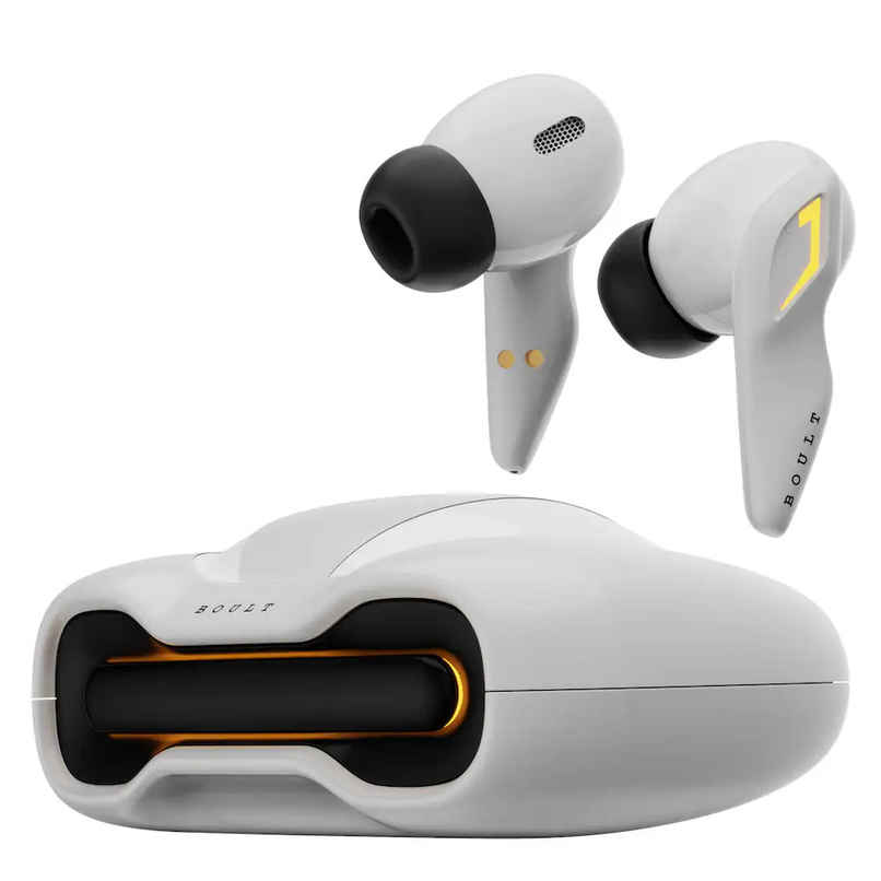 GOBOULT (Formerly Boult) Astra with Quad Mic ENC, 48H Battery, True Wireless | White Opal