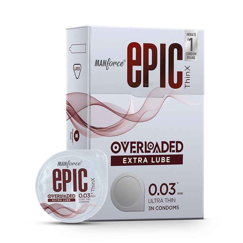 Manforce Epic Thin-X Overloaded Ultra-Thin Extra Lube Condom