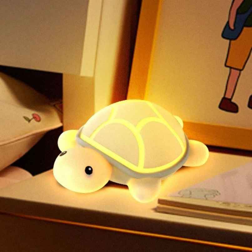 Hashwow Silicone Cute Turtle LED Night Light | Perfect Gift for Kids & Girls | Bedside Room Decor