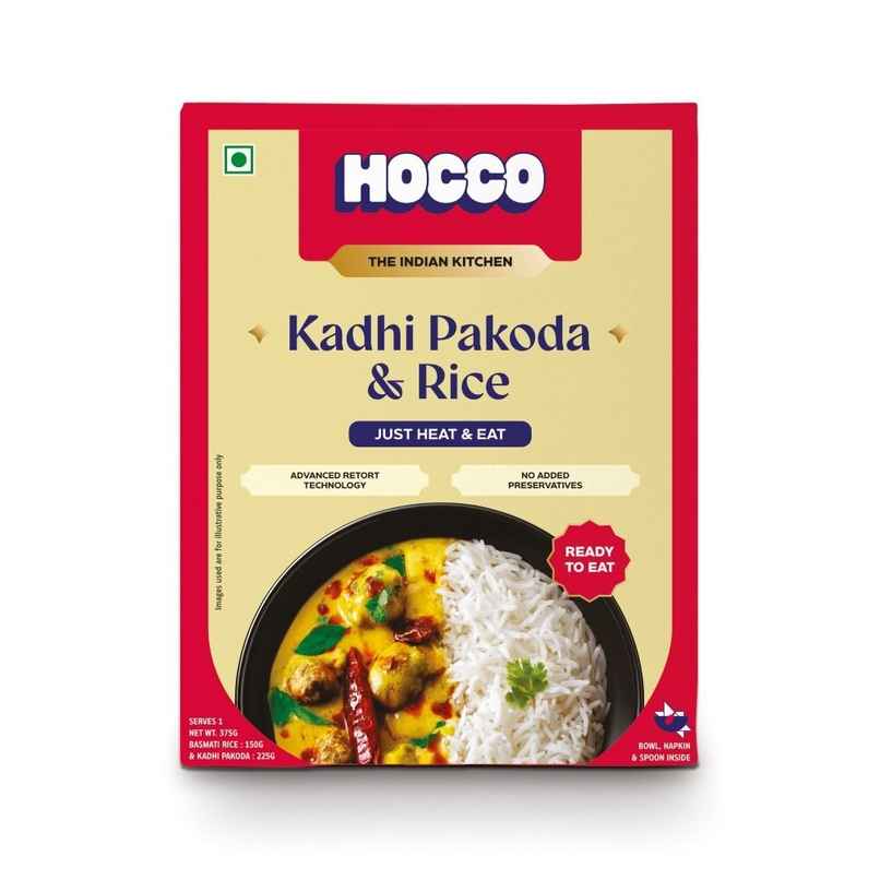 Hocco Kadhi Pakoda Rice Combo | Quick & Savory Meal Hocco Kadhi Pakoda Rice Combo | Quick & Savory Meal
