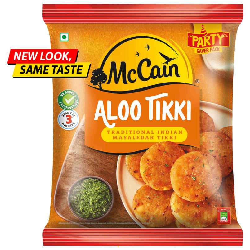 McCain Aloo Tikki | Frozen Ready To Cook Potato Snack McCain Aloo Tikki | Frozen Ready To Cook Potato Snack