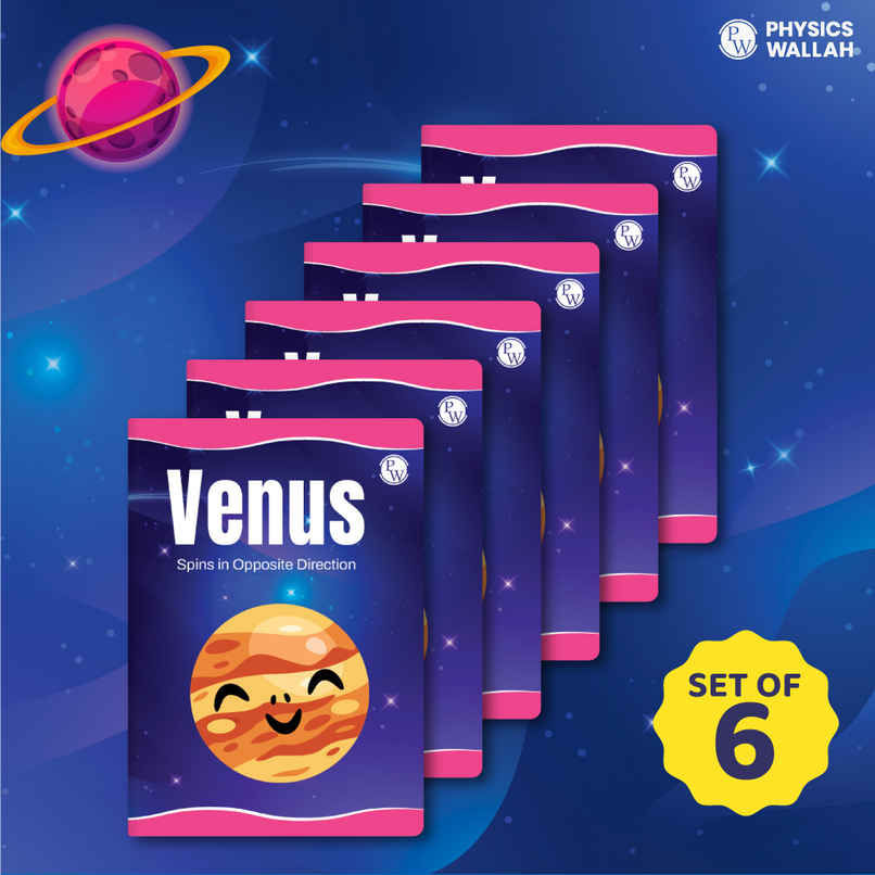 Physics Wallah 172 Pages Children Notebook | Math 0.5 Inch (12 mm ) | Venus | Set of 6 Physics Wallah 172 Pages Children Notebook | Math 0.5 Inch (12 mm ) | Venus | Set of 6
