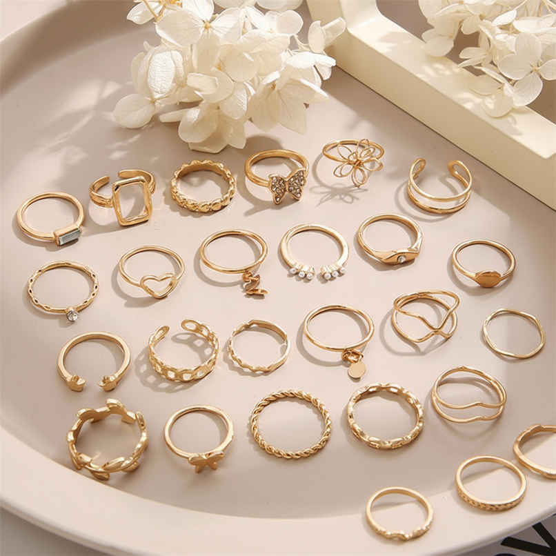 Shining Diva Fashion 23 Pcs Latest Stylish Rings for Women and Girls | 14842r
