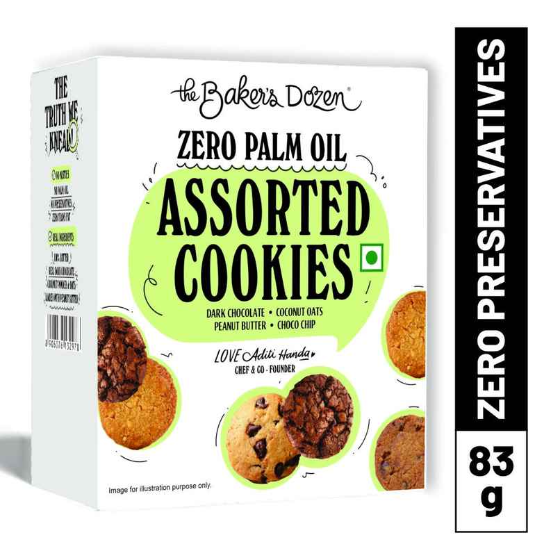 The Baker's Dozen Assorted Cookies | Dark Chocolate, Coconut Oats & Peanut Butter Cookies