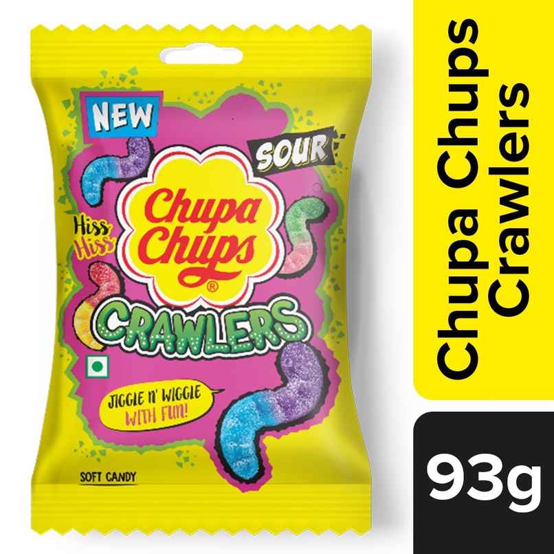 Chupa Chups Assorted Flavour Crawlers, Jelly