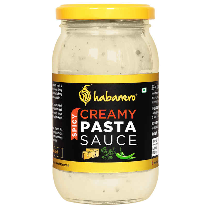 Habanero Herb-Infused Alfredo Style White Pasta Sauce Habanero Herb-Infused Alfredo Style White Pasta Sauce