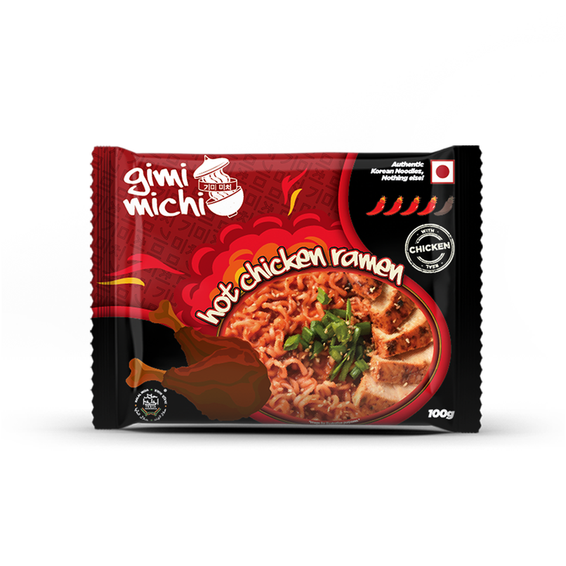 Gimi Michi Hot Chicken Ramen Instant Noodles