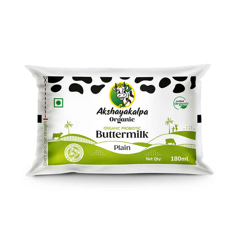 Akshayakalpa Organic Probiotic Plain Buttermilk Akshayakalpa Organic Probiotic Plain Buttermilk