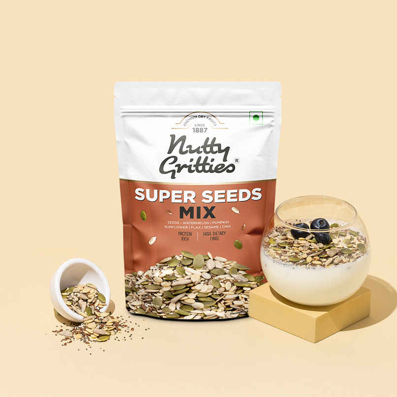 Nutty Gritties Super Seed Mix - Omega-3 & Protein-Rich Nutty Gritties Super Seed Mix - Omega-3 & Protein-Rich