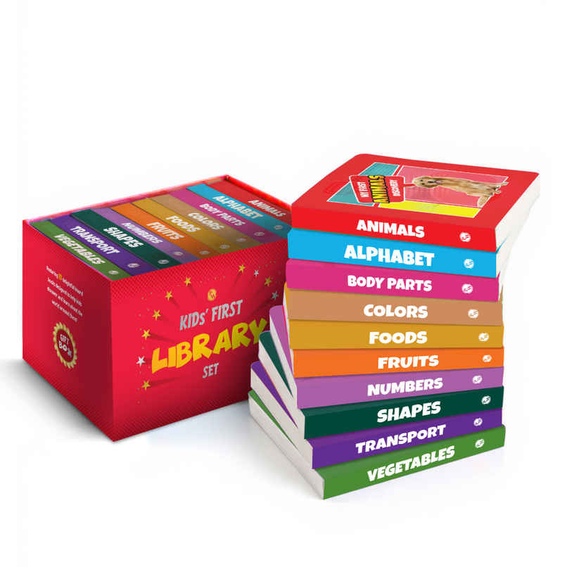 Kids' First Library Box Set Of 10 Board Books L Gift Set For Kids Kids' First Library Box Set Of 10 Board Books L Gift Set For Kids